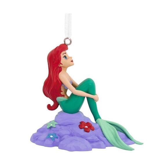 Hallmark Christmas Ornament Disney the Little Mermaid Ariel on Rock. 5 Ornaments - Picture 1 of 3